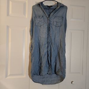 Velvet Heart Denim Shirt Dress